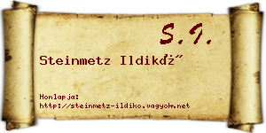 Steinmetz Ildikó névjegykártya