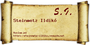 Steinmetz Ildikó névjegykártya